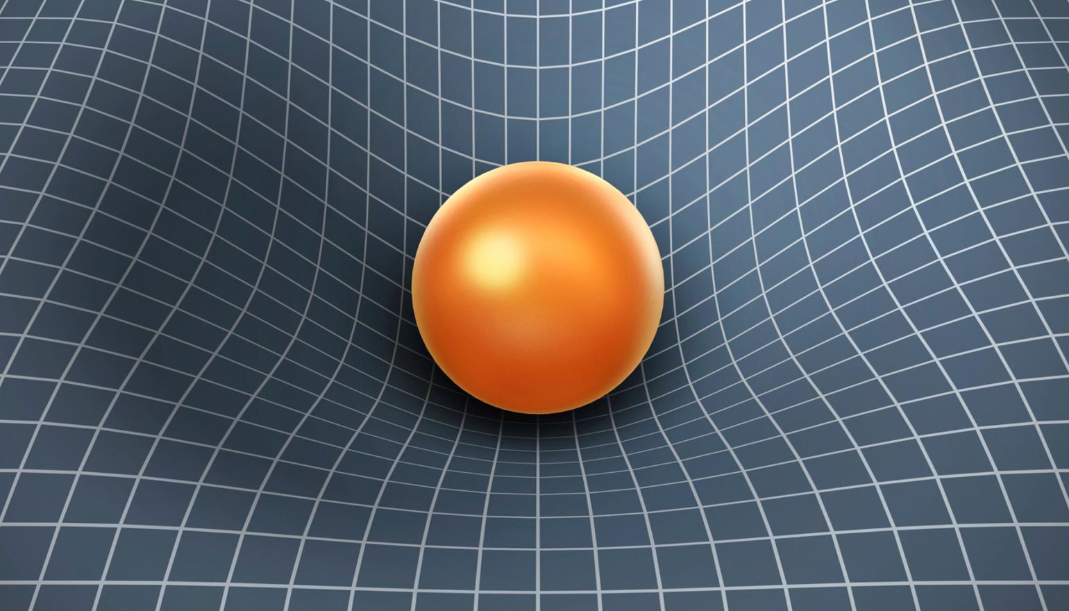 Ball weighing down on grid